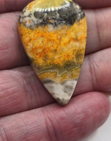 38x24mm bumblebee jasper cabochon