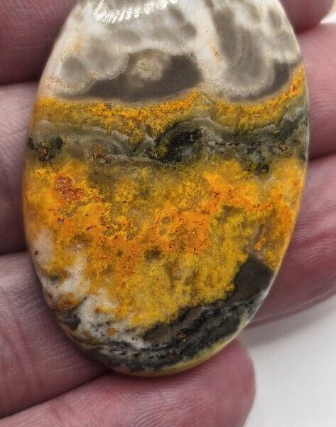 48x32mm bumblebee jasper cabochon