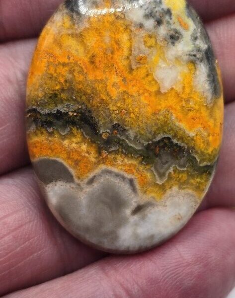 42x29mm bumblebee jasper cabochon