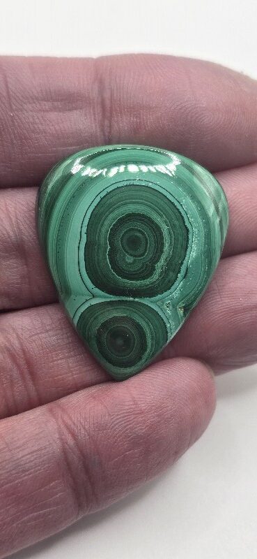 35x28mm Malachite cabochon
