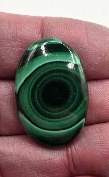 32x21mm Malachite cabochon