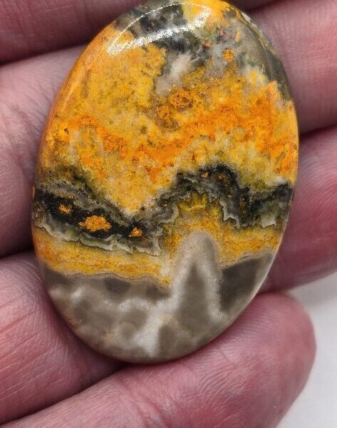 41x29mm bumblebee jasper cabochon