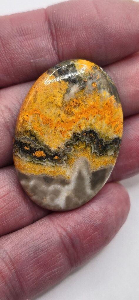 41x29mm bumblebee jasper cabochon