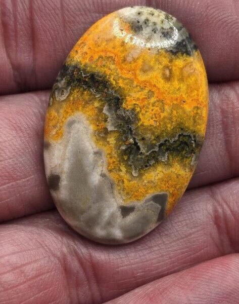 36x24mm bumblebee jasper cabochon