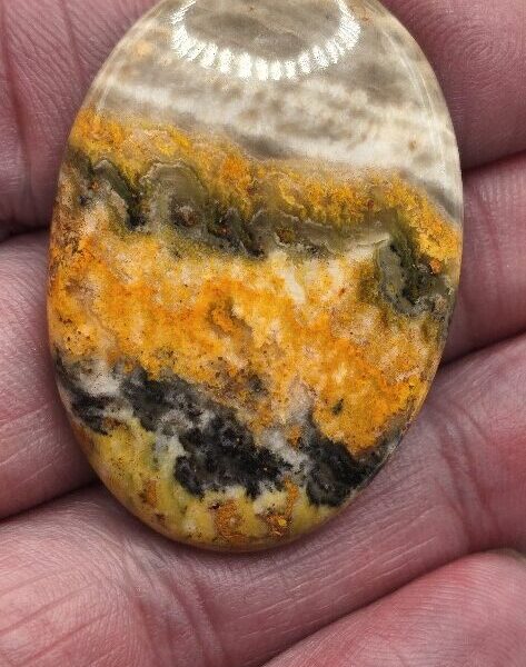 41x29mm bumblebee jasper cabochon