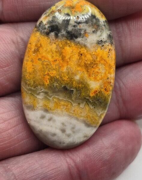 41x25mm bumblebee jasper cabochon
