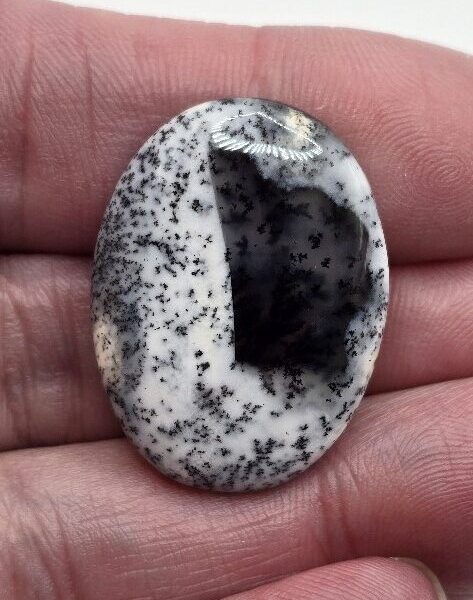 31x23mm Dendritic chalcedony cabochon