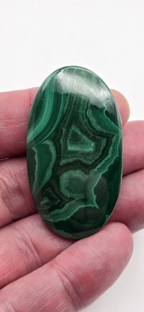 49x28mm Malachite cabochon