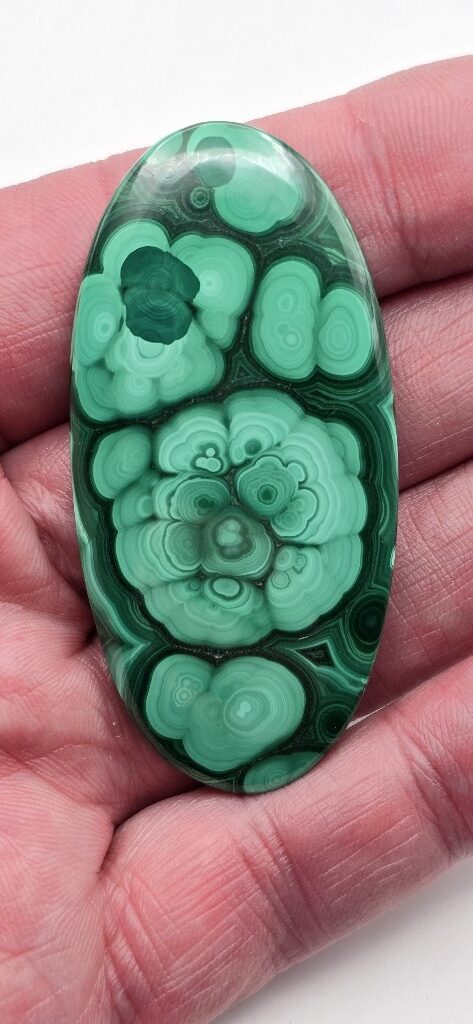 63x31mm Malachite cabochon