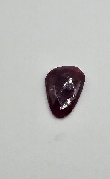 21.61x15.05x4.55mm large rose-cut Mozambique ruby cabochon