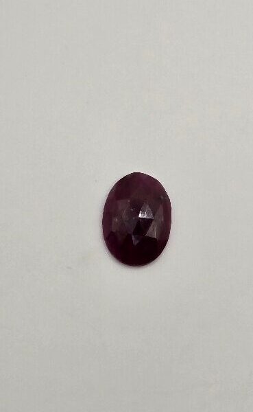 16.07x11.77x4.03mm large rose-cut Mozambique ruby cabochon