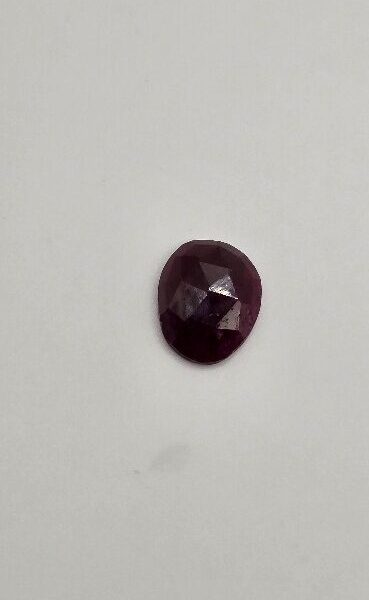 14.70x12.21x4.34mm large rose-cut Mozambique ruby cabochon