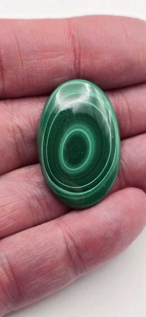 33x22mm Malachite cabochon