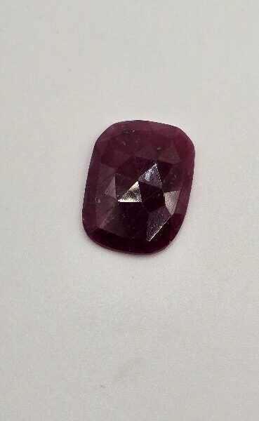 19.91x15.00x4.31mm large rose-cut Mozambique ruby cabochon