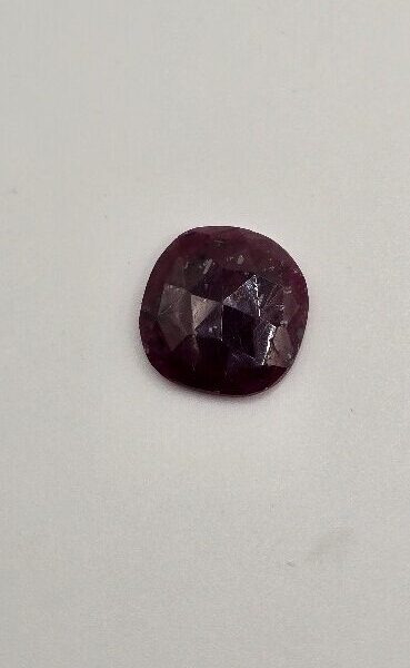16.56x16.08x4.43mm large rose-cut Mozambique ruby cabochon
