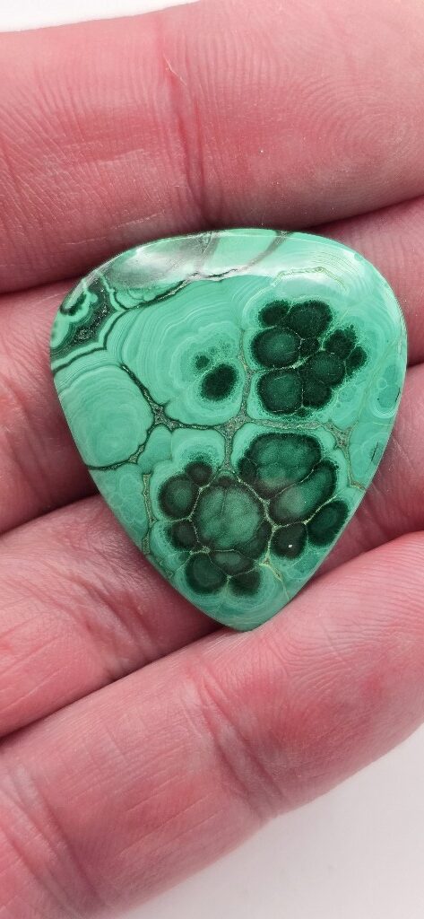 32x28mm Malachite cabochon