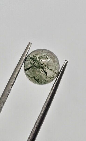 8mm round moss agate cabochon, high quality