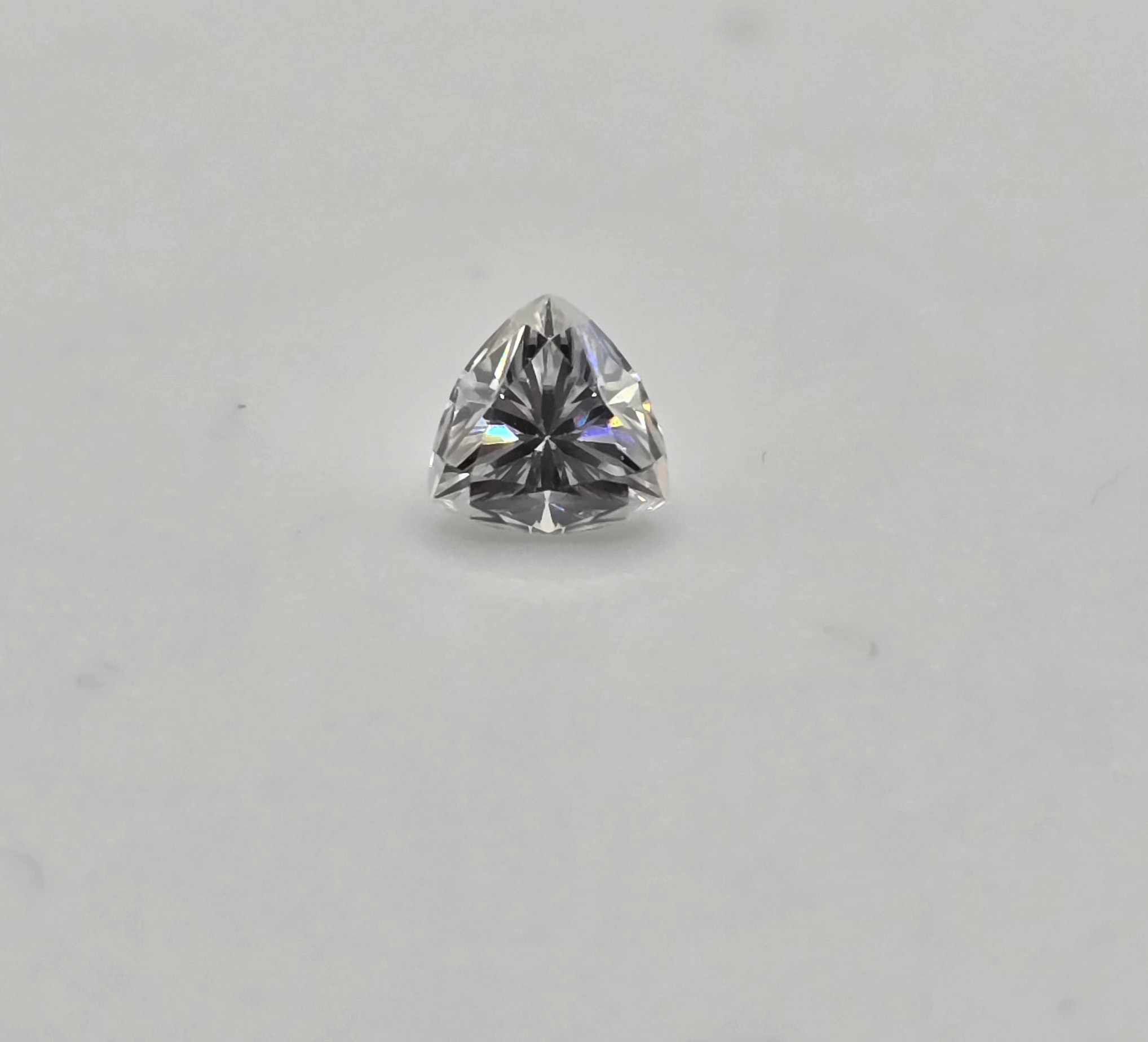 3mm trillion bright white moissanite facet