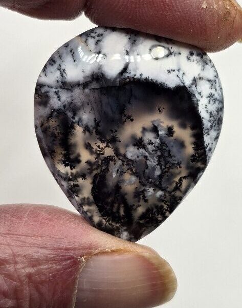 40x33mm Dendritic chalcedony cabochon