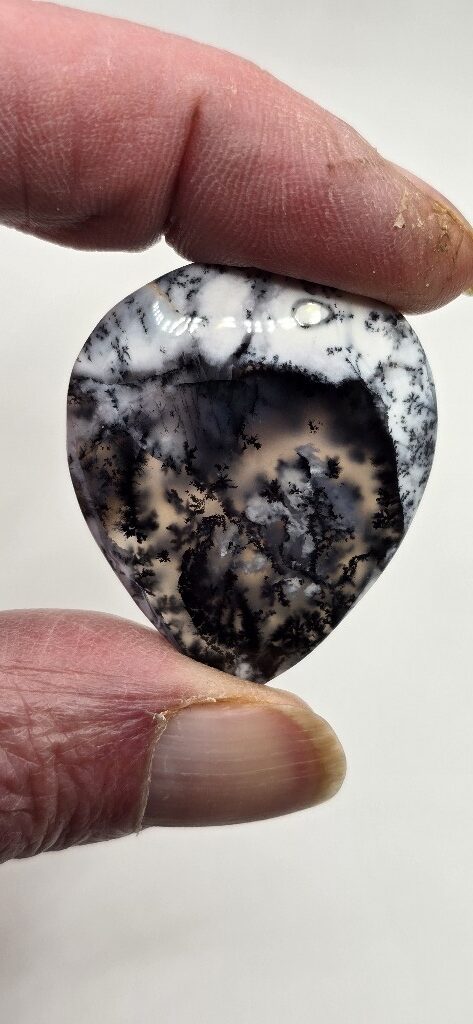 40x33mm Dendritic chalcedony cabochon