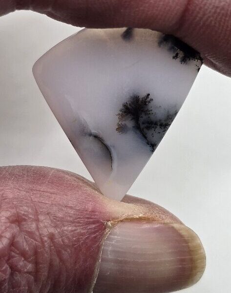 31x26mm Dendritic chalcedony cabochon