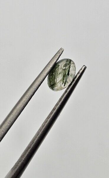 6x4mm oval moss agate cabochon, high quality