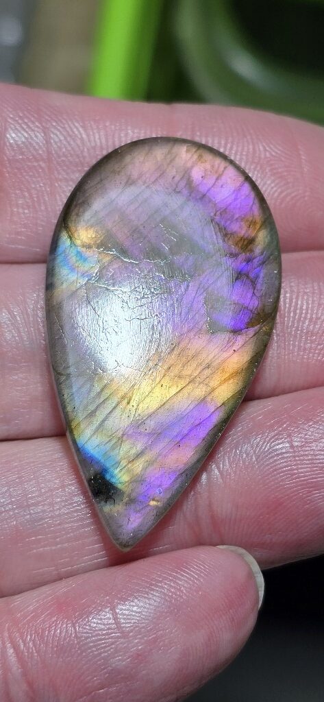 43x24mm purple labradorite cabochon