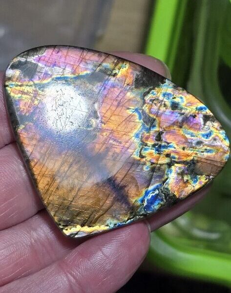 65x51mm purple labradorite cabochon