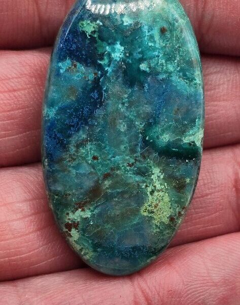 43x24mm Shattuckite cabochon