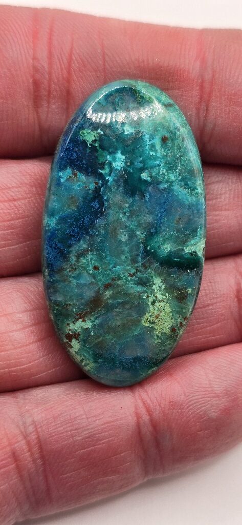 43x24mm Shattuckite cabochon