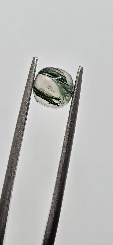 6mm square cushion moss agate cabochon, high quality