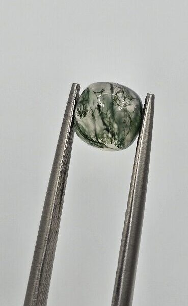6mm square cushion moss agate cabochon, high quality
