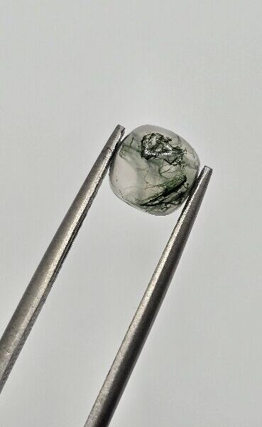 6mm square cushion moss agate cabochon, high quality