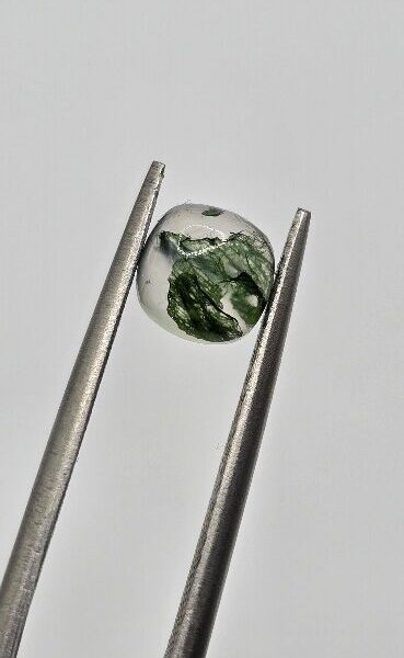 6mm square cushion moss agate cabochon, high quality