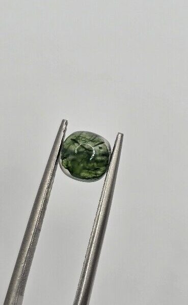 6mm square cushion moss agate cabochon, high quality