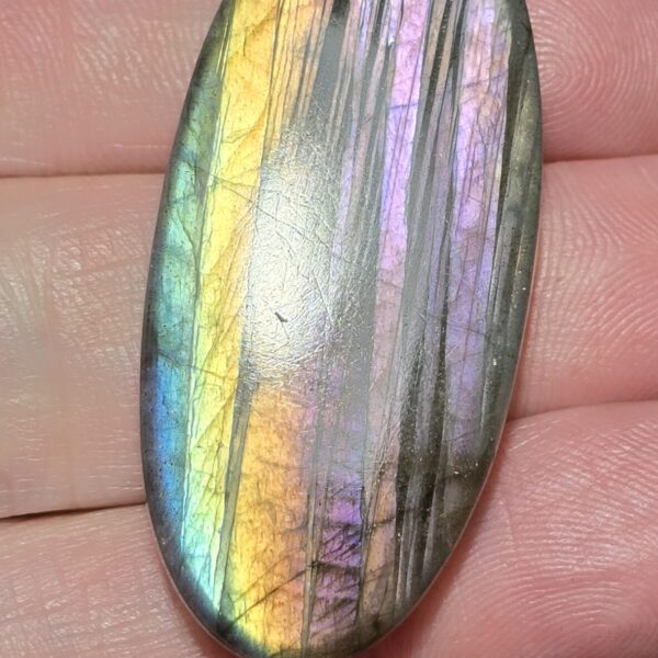 46x22mm purple labradorite cabochon