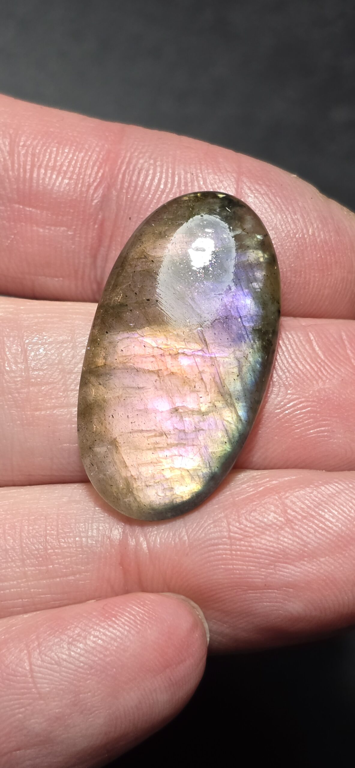 32x17mm purple labradorite cabochon