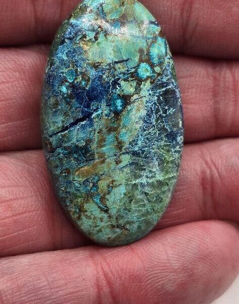 39x22mm Shattuckite cabochon