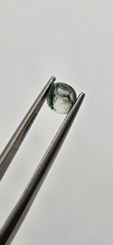 5mm square cushion moss agate cabochon, high quality