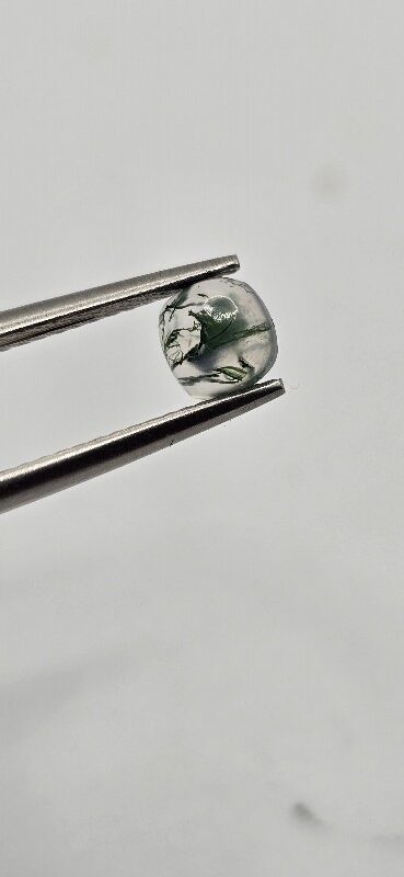 5mm square cushion moss agate cabochon, high quality