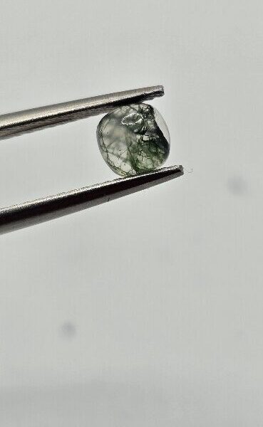 5mm square cushion moss agate cabochon, high quality