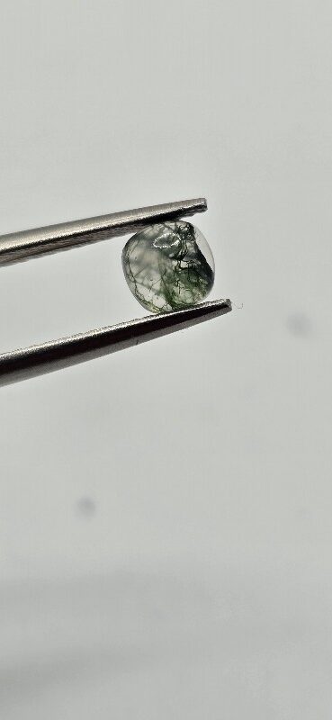 5mm square cushion moss agate cabochon, high quality