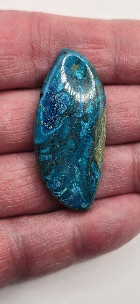 46x20mm Shattuckite cabochon