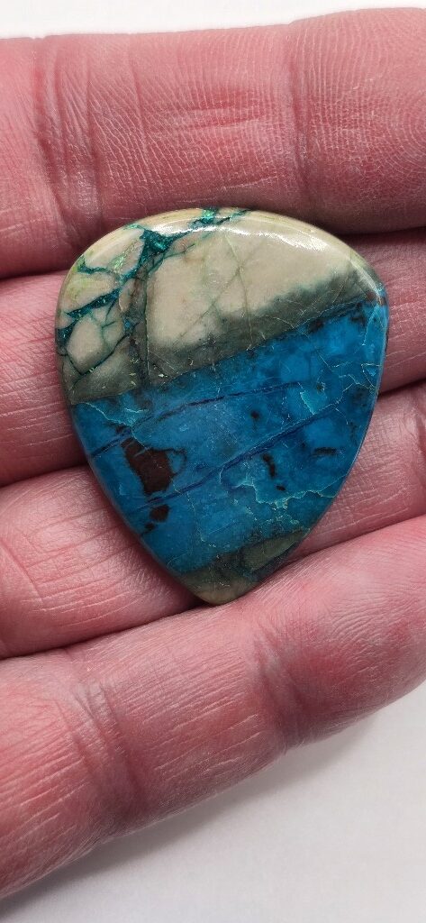 37x30mm Shattuckite cabochon