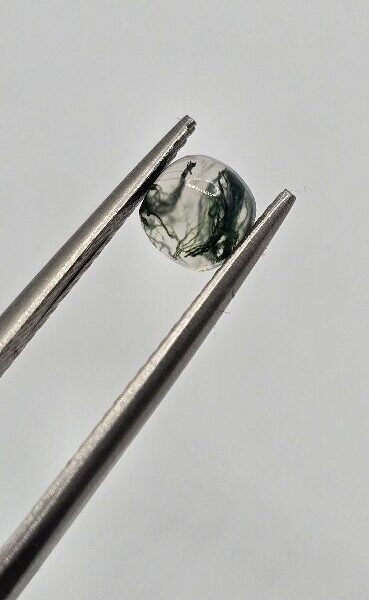 5mm square cushion moss agate cabochon, high quality