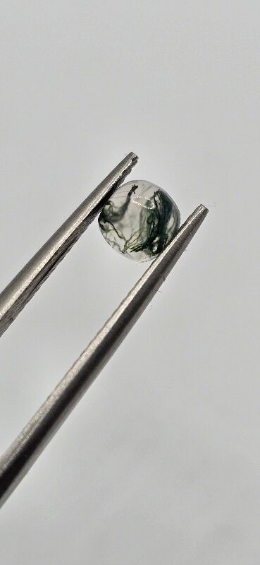 5mm square cushion moss agate cabochon, high quality