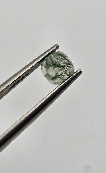 5mm square cushion moss agate cabochon, high quality