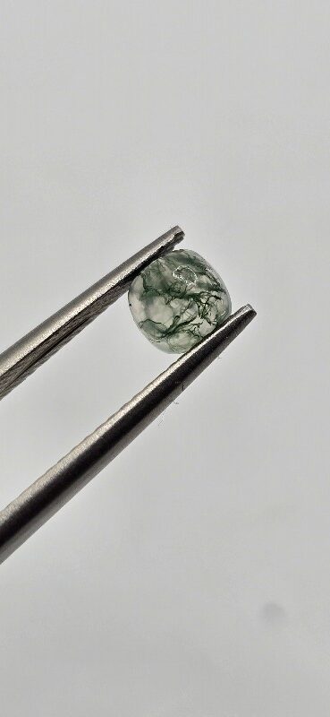 5mm square cushion moss agate cabochon, high quality