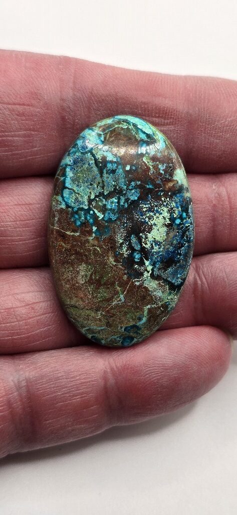 43x27mm Shattuckite cabochon