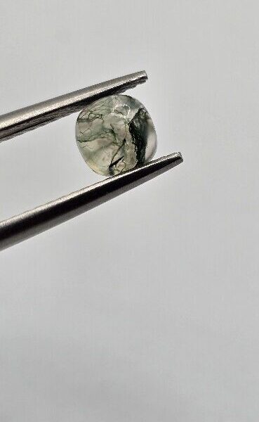 5mm square cushion moss agate cabochon, high quality
